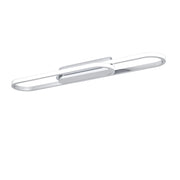 Plafoniera Moderna Conivarena Metallo Cromo Plastiche Bianche Led 20W 2500Lm