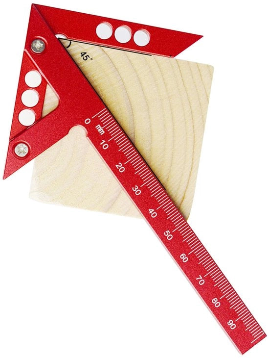 Strumento di Misurazione per Lavorazione del Legno - Centrale Marcatura - Tavola di Misura in Lega di Alluminio - Gadget per Falegnameria - Attrezzo per Precisione e Curatela