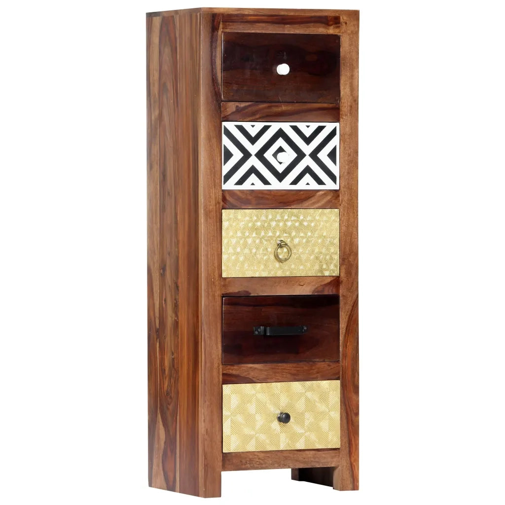 Credenza 40x30x110 cm in Legno Massello di Sheesham cod mxl 15554