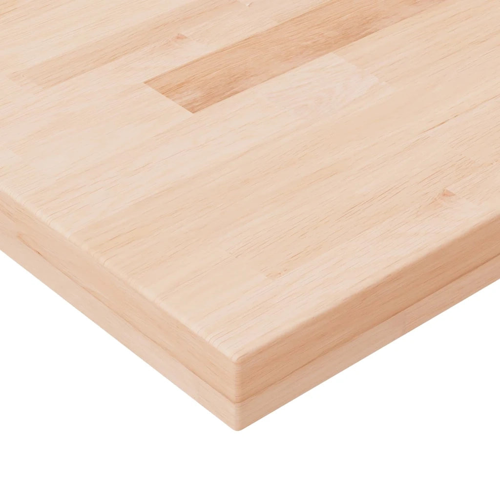 Mensola | Ripiano | Scaffale 100x20x4 cm Legno Massello di Rovere Non Trattato