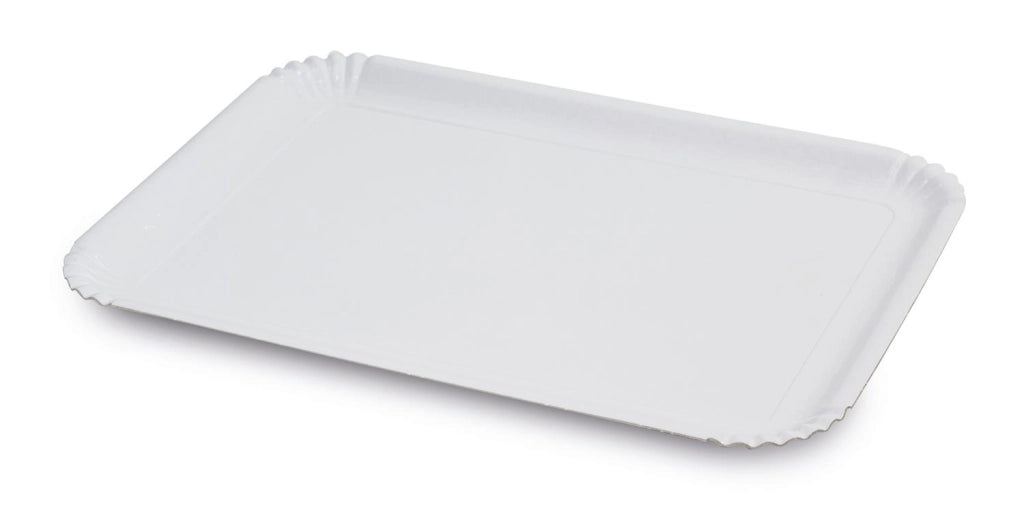 VASSOIO PORTA TORTE BIANCO 23X31CM IN CONFEZIONE DA 3 PZ