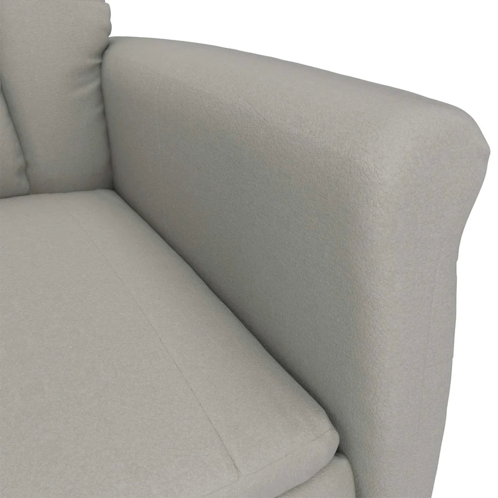 poltrona Grigio chiaro Microfibra 348401