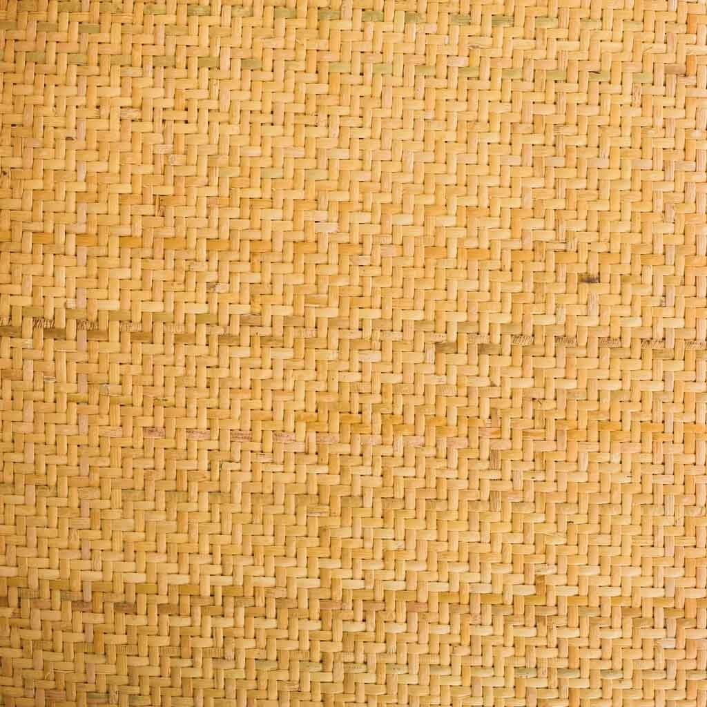 Sgabello in legno e seduta in rattan marrone 45x53x75/116h