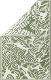 Tappeto per giardino rettangolare con disegno palma 120 x 180 cm - Copertura esterna - Giardino balcone interni - Verde menta
