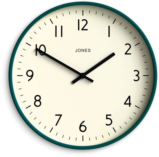 Orologio da Parete | Design Moderno e Versatile | 30 cm | Verde Scuro | Numeri Facili da Leggere | Ideale per Cucina, Salotto o Ufficio