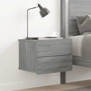 Comodino-Tavolino da notte Grigio Sonoma 40x30x30 cm in Legno Multistrato 870865