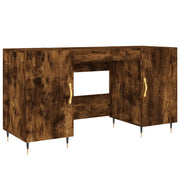 Scrivania | Tavolo da Ufficio Rovere Fumo 140x50x75 cm in Legno Multistrato