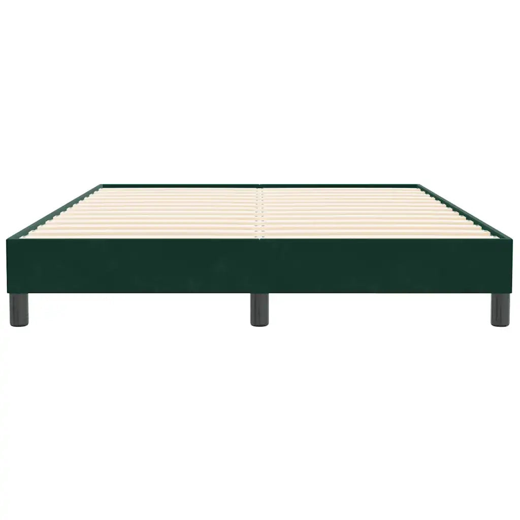 Giroletto senza Materasso Verde Scuro 140x210 cm in Velluto