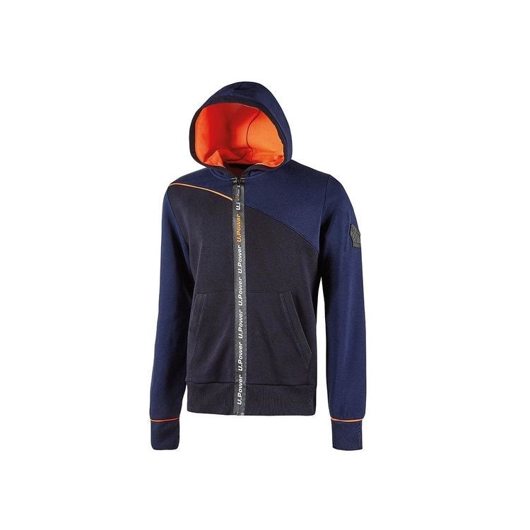 Felpa Full Zip con Cappuccio Jupiter Upower Deep Blue L
