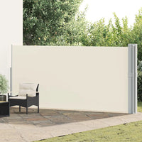 Tenda Laterale Retrattile per Patio 170x1200 cm Crema