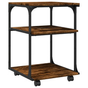 Supporto per stampante scrivania/mobile scrivania a 3 ripiani 43 x 48 x 64 cm marrone 02_0044801