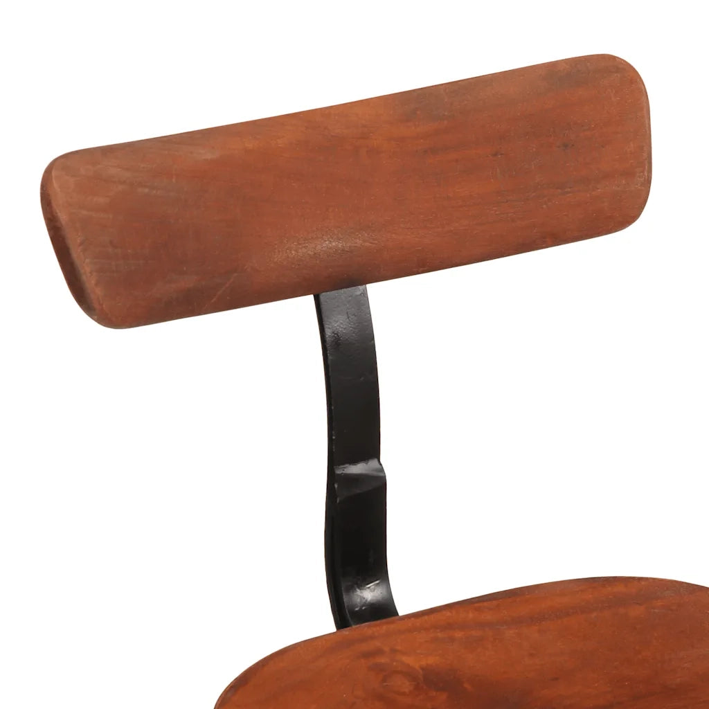 Sgabelli da Bar 2 pz 49x43x79 cm in Legno Massello di Mango 4013526
