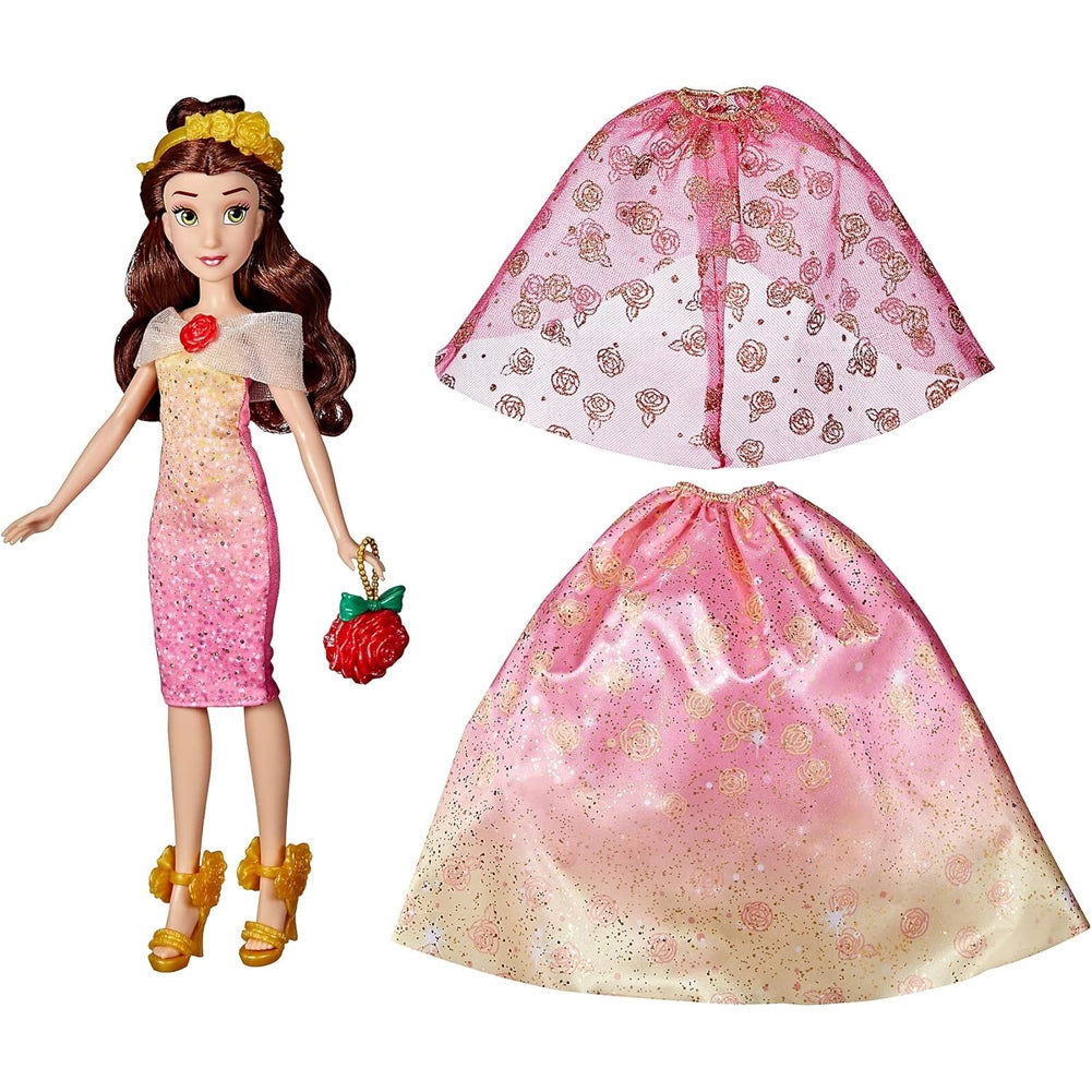 Disney Princess Life Bambola Belle Bella e La Bestia 7 Accessori Idea Regalo