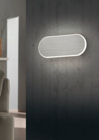 Applique da Interno a LED in Metallo Nickel Opaco