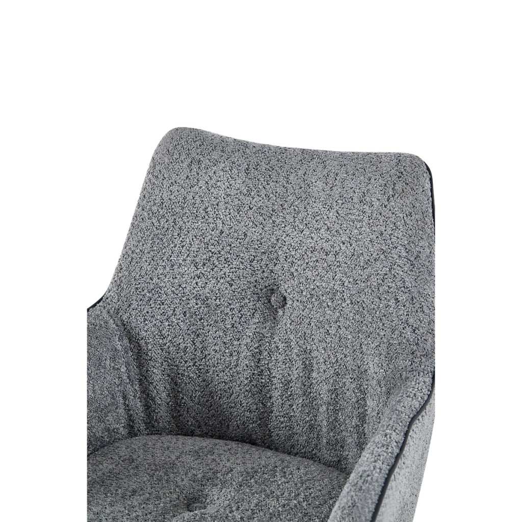 Poltroncina Allie 100 Girevole con Braccioli Grigio