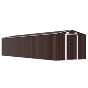Capanno da Giardino Marrone 257x990x181 cm in Acciaio Zincato cod mxl 65806
