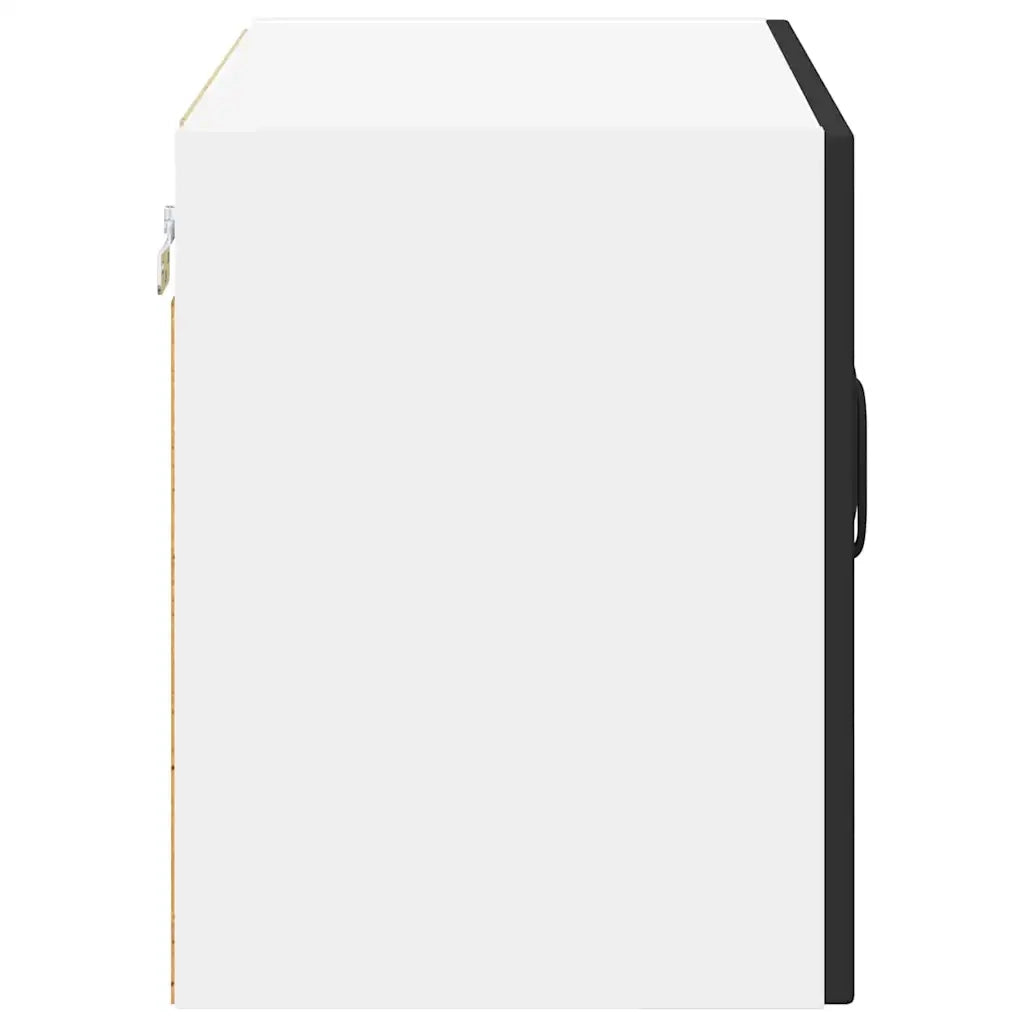 Mobile in vetro da parete LUCCA 2 pcs Nero 60 x 31 x 40 cm