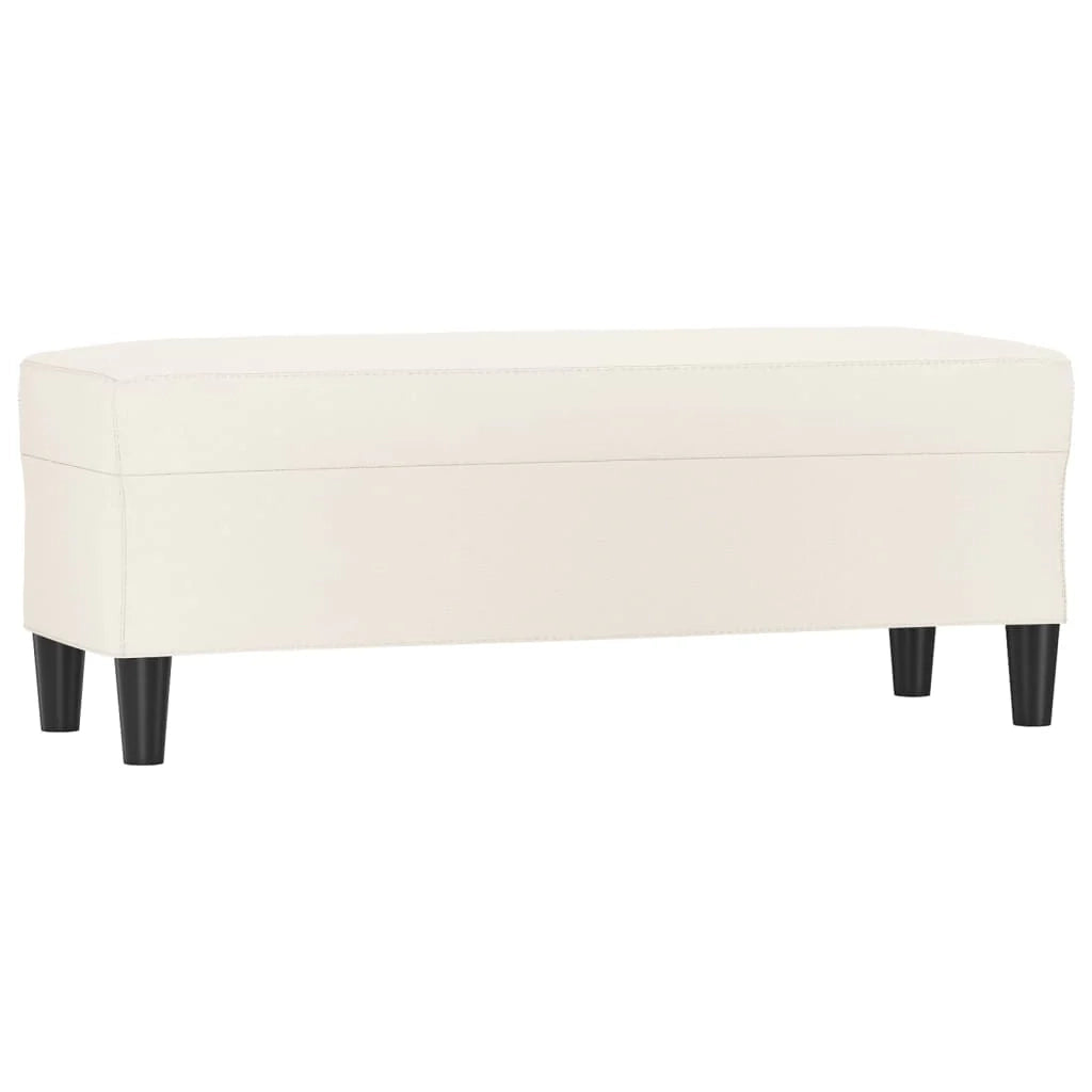 Panca/panca color crema 100 x 35 x 41 cm materiale sintetico 02_0010616