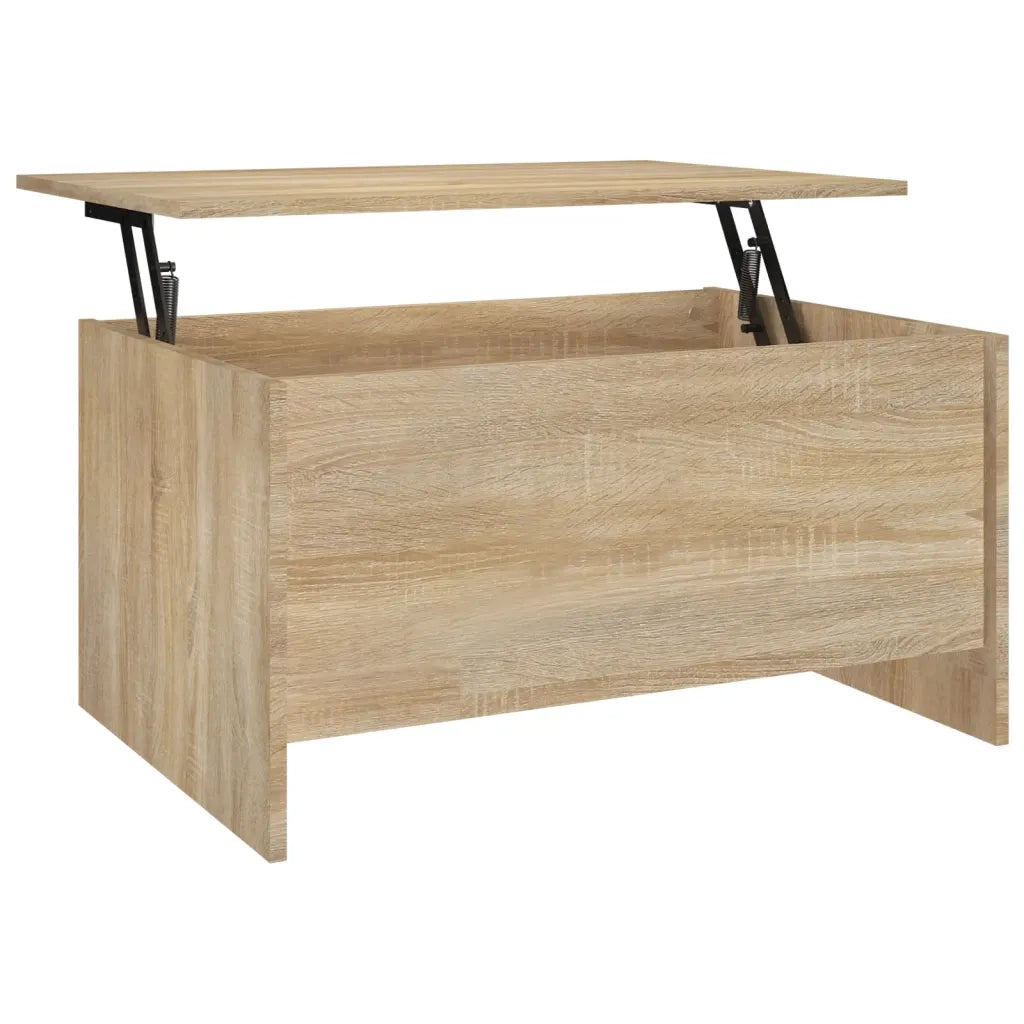 Tavolino Salotto Rovere Sonoma 80x55,5x41,5cm Legno Multistrato cod mxl 18073