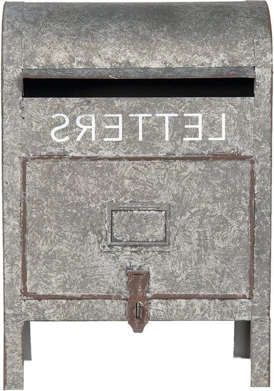 Borsa Postale a Parete 6Y4220 28-16-40 cm Metallo Grigio - Borsa Postale Appesa