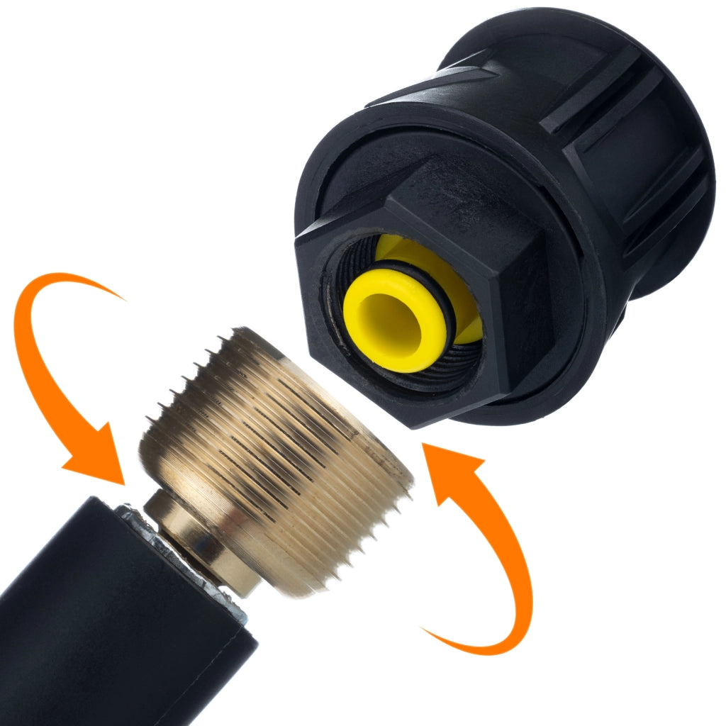 Tubo Alta Pressione 15m di Ricambio compatibile con Idropulitrice Kärcher K2–K7 – Click Connect, Nylon, 200 Bar, 60°C