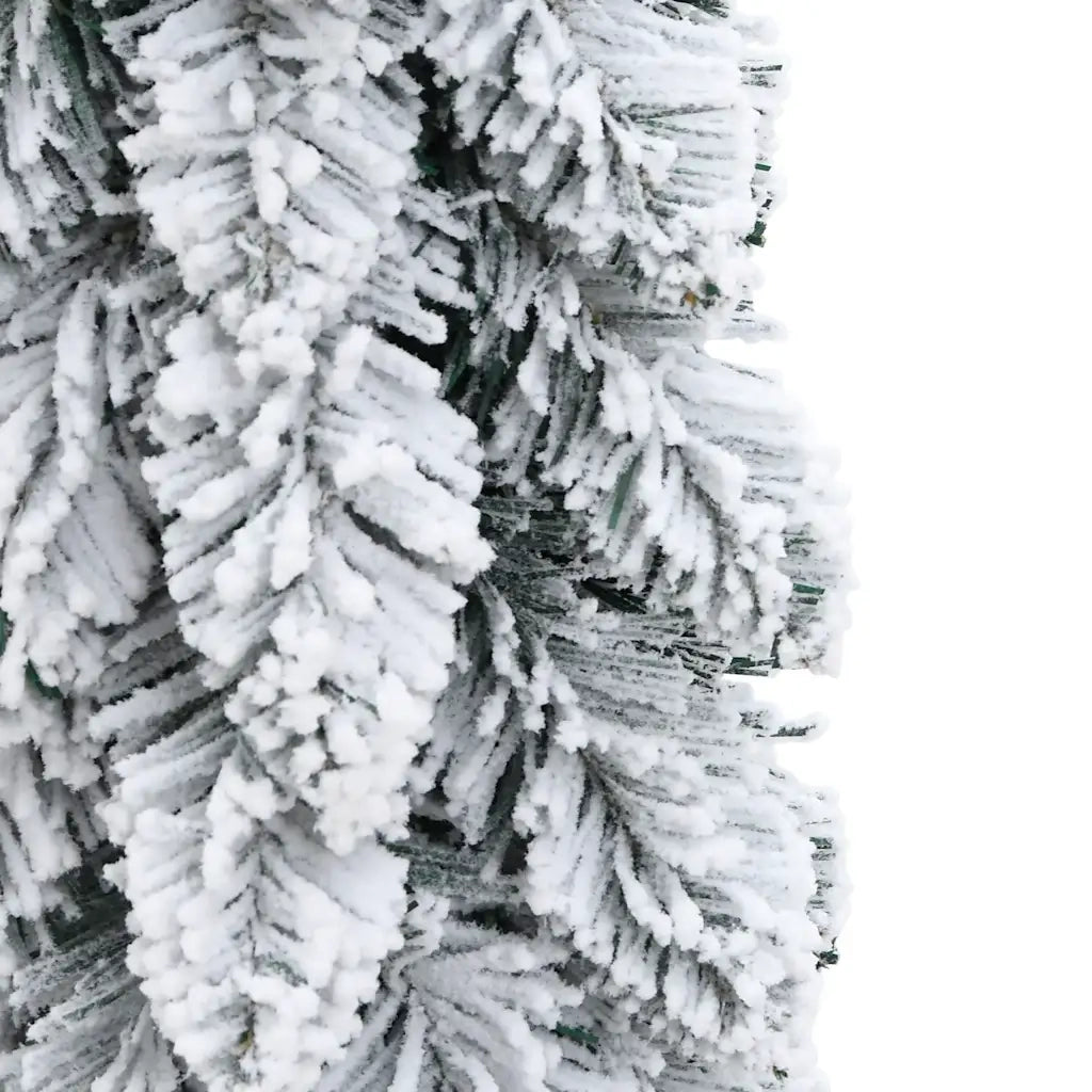 Albero di Natale Artificiale con 30 LED e Neve Floccata 60 cm