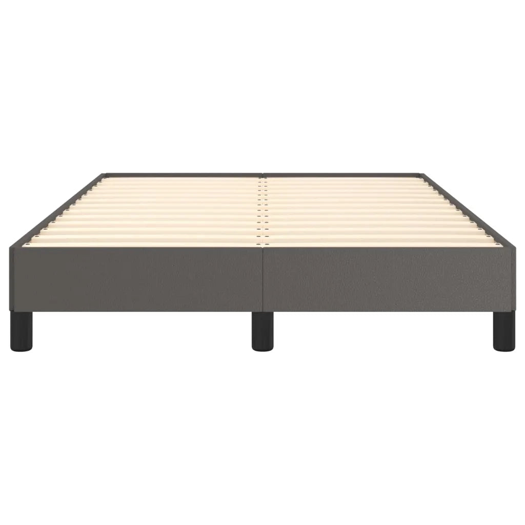 Letto matrimoniale | Letto per adulti | Giroletto Grigio 120x200 cm in Similpelle