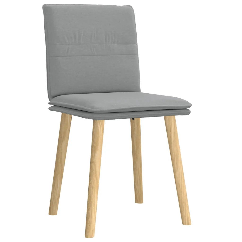 Sedie da Pranzo 2 pz Grigio Chiaro in Tessuto 4101255