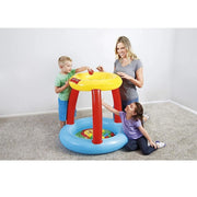 Trade Shop - Piscinetta Gonfiabile Con Palline Amici Animali Per Bambini 2 Anni+ 89x84cm 93541 -