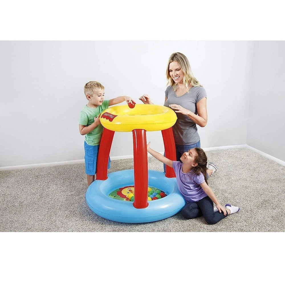 Trade Shop - Piscinetta Gonfiabile Con Palline Amici Animali Per Bambini 2 Anni+ 89x84cm 93541 -