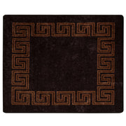 Runner in Moquette | Runner Tappeto MARSA Nero 80 x 100 cm Poliestere e PVC