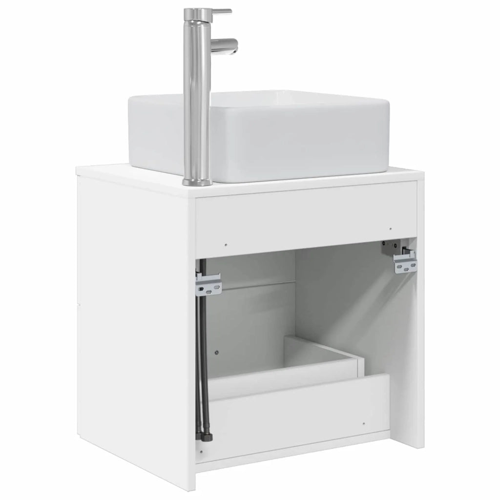Mobile Lavabo da Parete Bianco 49,5 x 41 x 63 cm