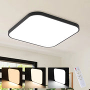 ZMH Lampada da soffitto plafoniera LED quadrata cristallo due faretti 27cm 15W 3000-6500K per corridoio
