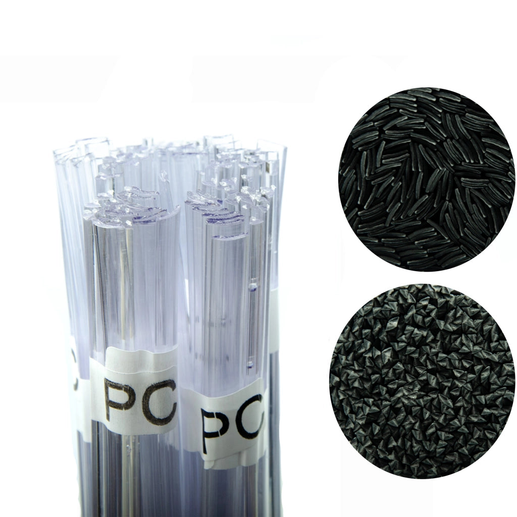 Saldatore per Plastica PC Trasparente 100g – Granuli di Alta Qualità | Filo 42cm, Temperatura 320-360°C