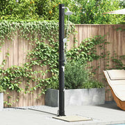 Doccia Solare da Esterno Nero 217 cm PVC e Alluminio 42003414