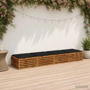 Cuscini per Sedia in 4 Pezzi SOEST 4 pz 100% Poliestere Nero 944600