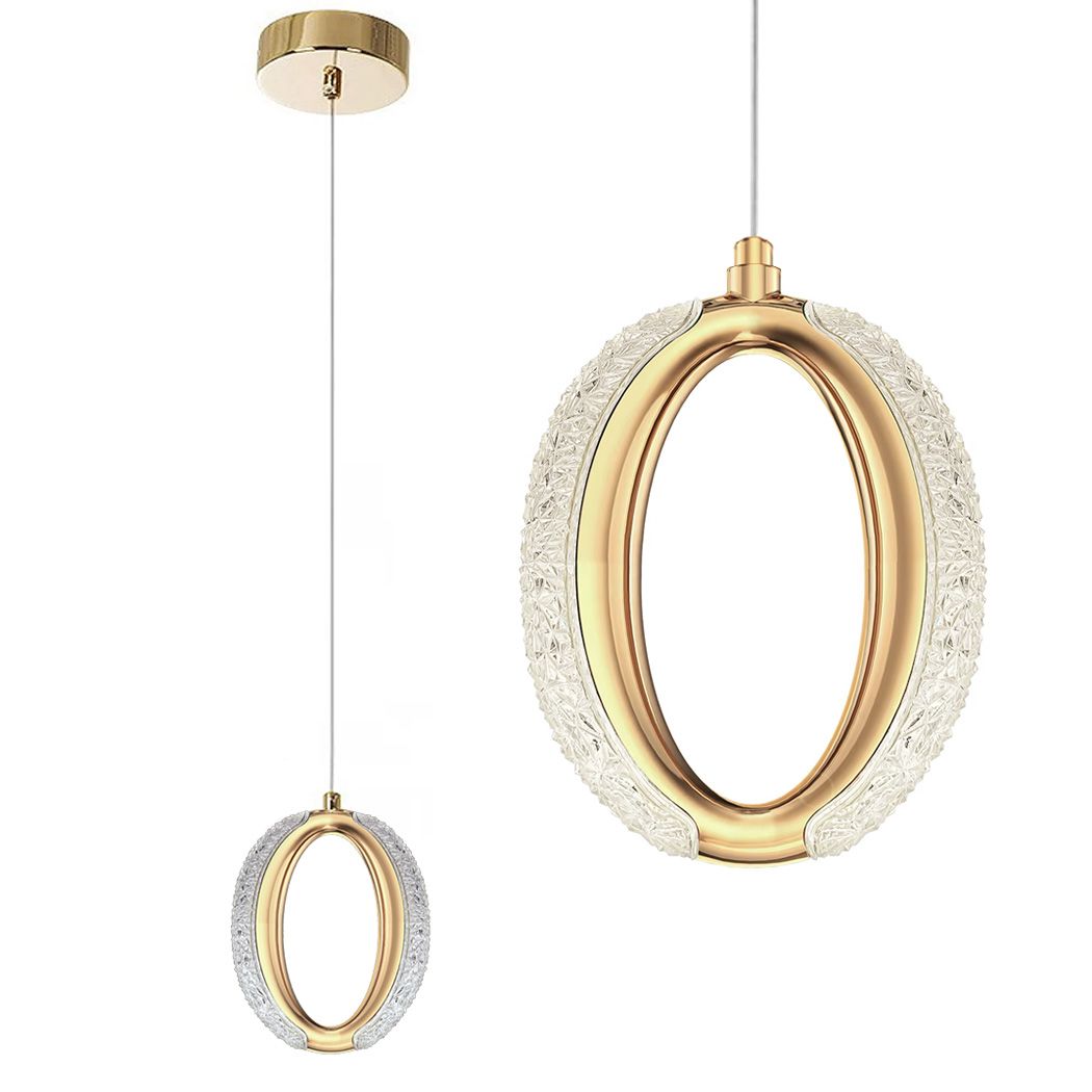 Lampadario A Sospensione In Cristallo Led G114-1cp Złota