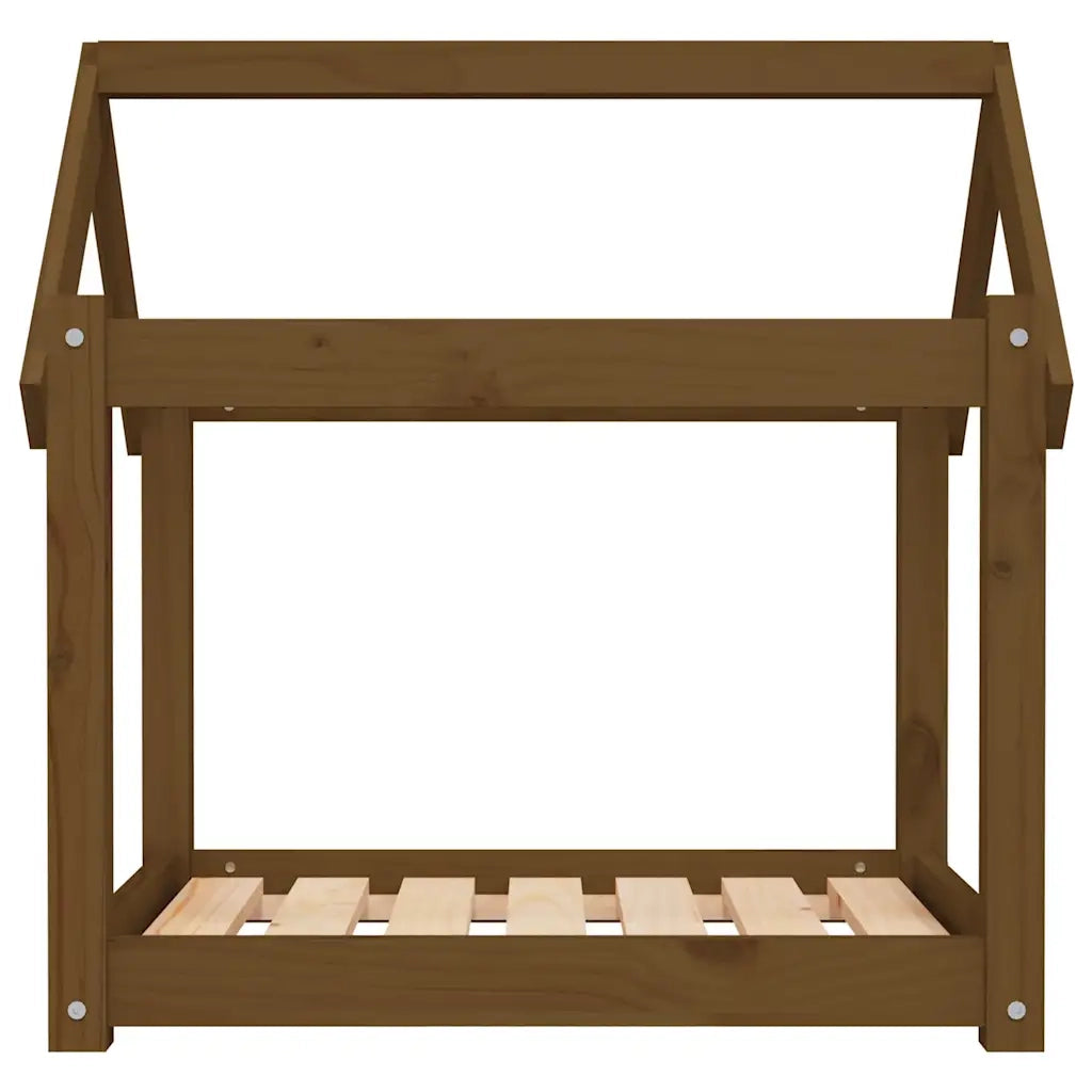 Cuccia per Cani Ambra 71x55x70 cm in Legno Massello di Pino CFW4507132