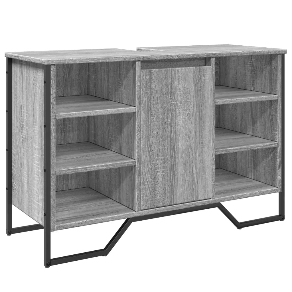 Mobile Lavabo | Armadio Lavabo Bagno Grigio Sonoma 91x35x60 cm in Truciolato