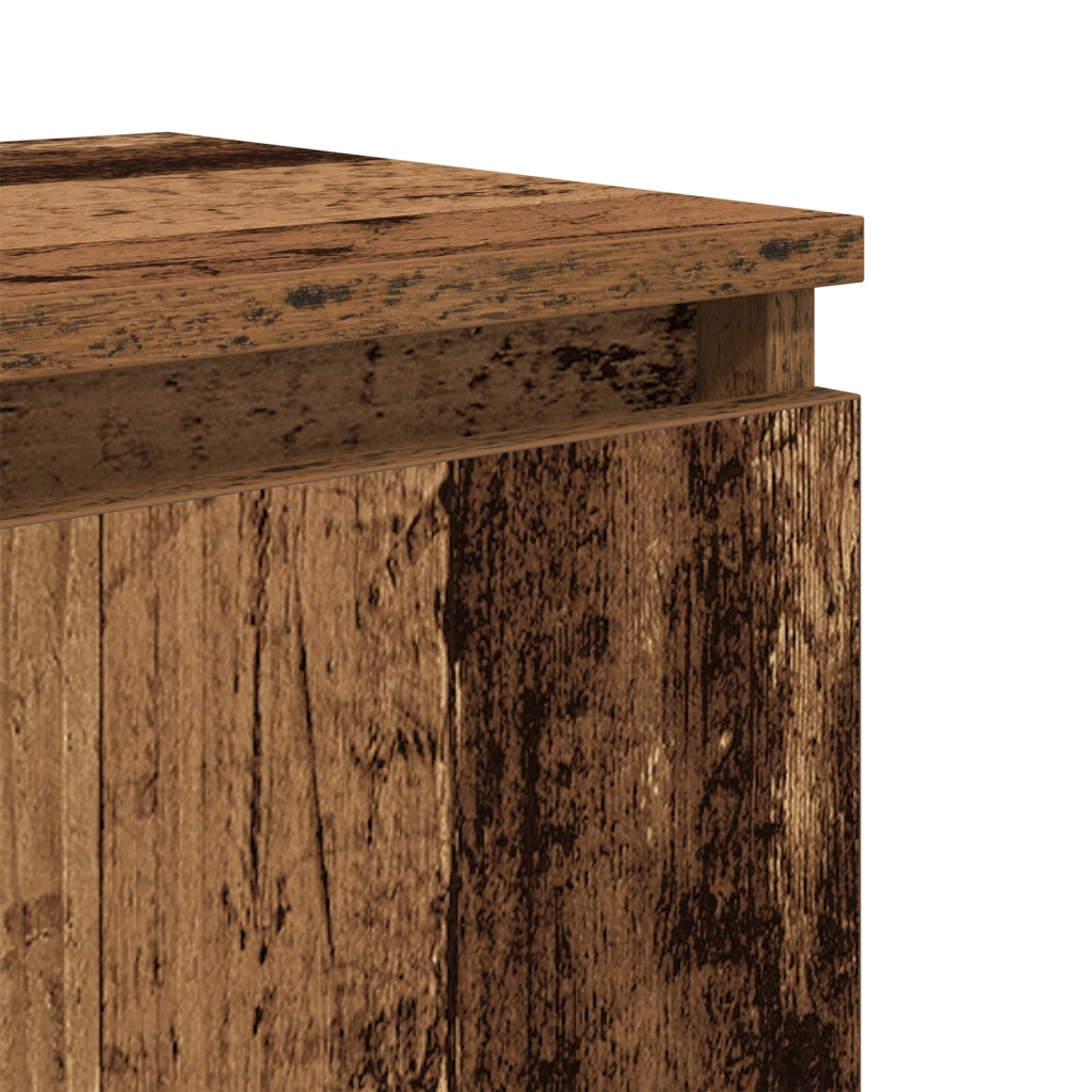 Comodino in Legno Vecchio Legno Vecchio Legno Massello di Recupero