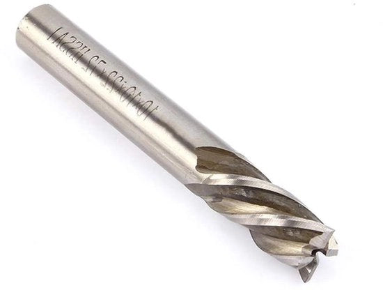 Frees - Carbide - HSS - CNC - Assestremo destro - 4 canali - Freesboor - Adatto per - 10 mm - Colore o modello: Nero