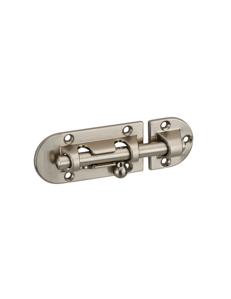 Chiusura a chiavistello per porta, acciaio, Ø 8 mm, 34 x 48 mm, nichel satinato – THIRARD