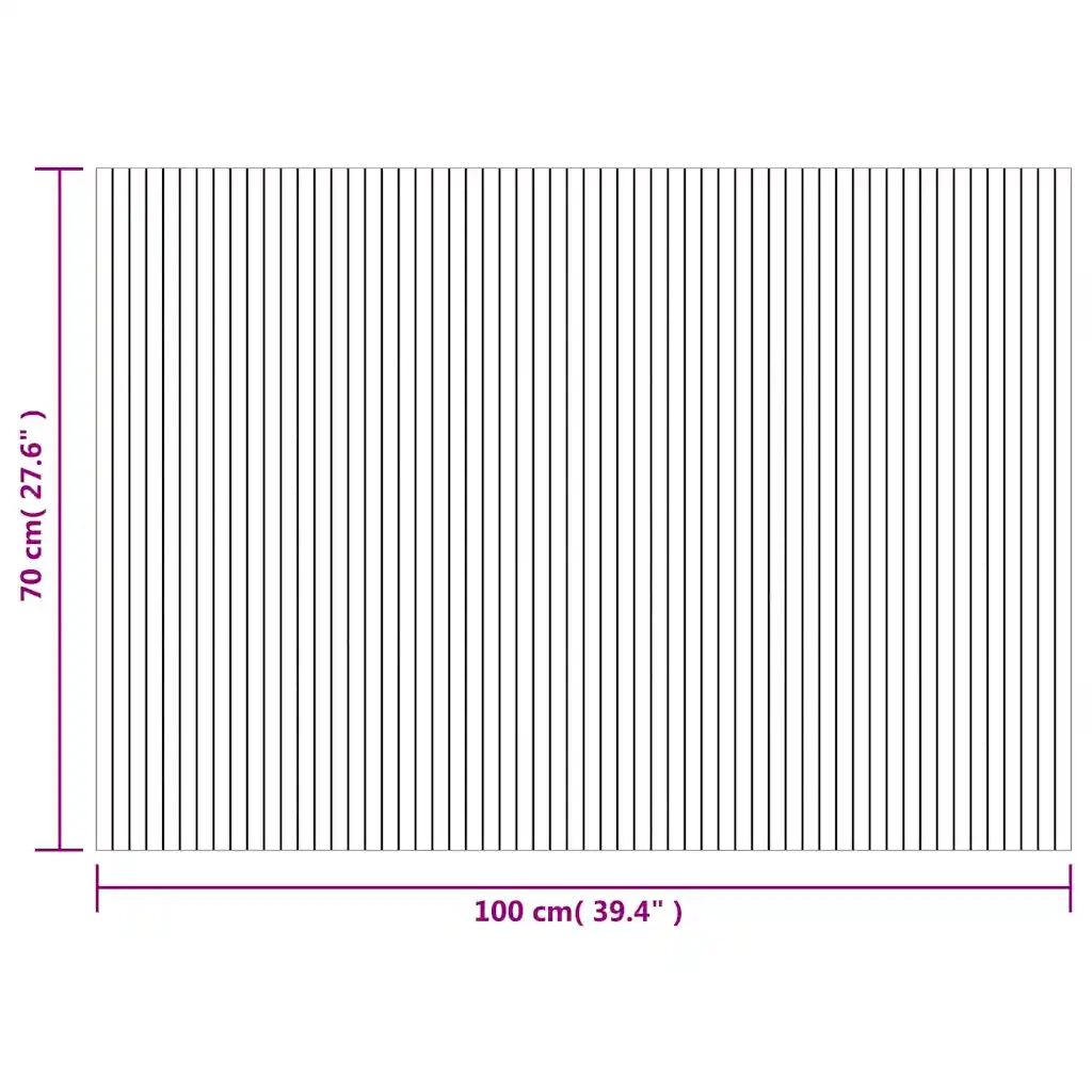Tappeto Rettangolare Marrone 70x100 cm in BambÃ¹