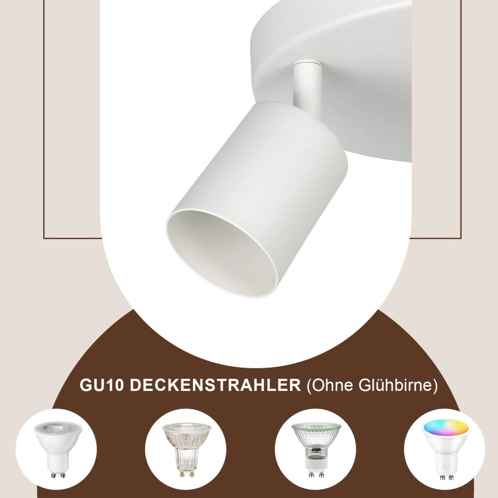 ZMH Faretto da soffitto LED rotondi GU10 moderni per soggiorno camera letto