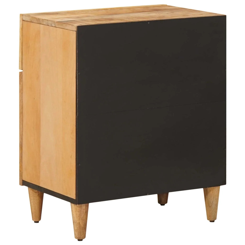 Comodino | Armadio da Notte | Mobiletto da notte Marrone 50 x 33 x 60 cm Legno di mango massello