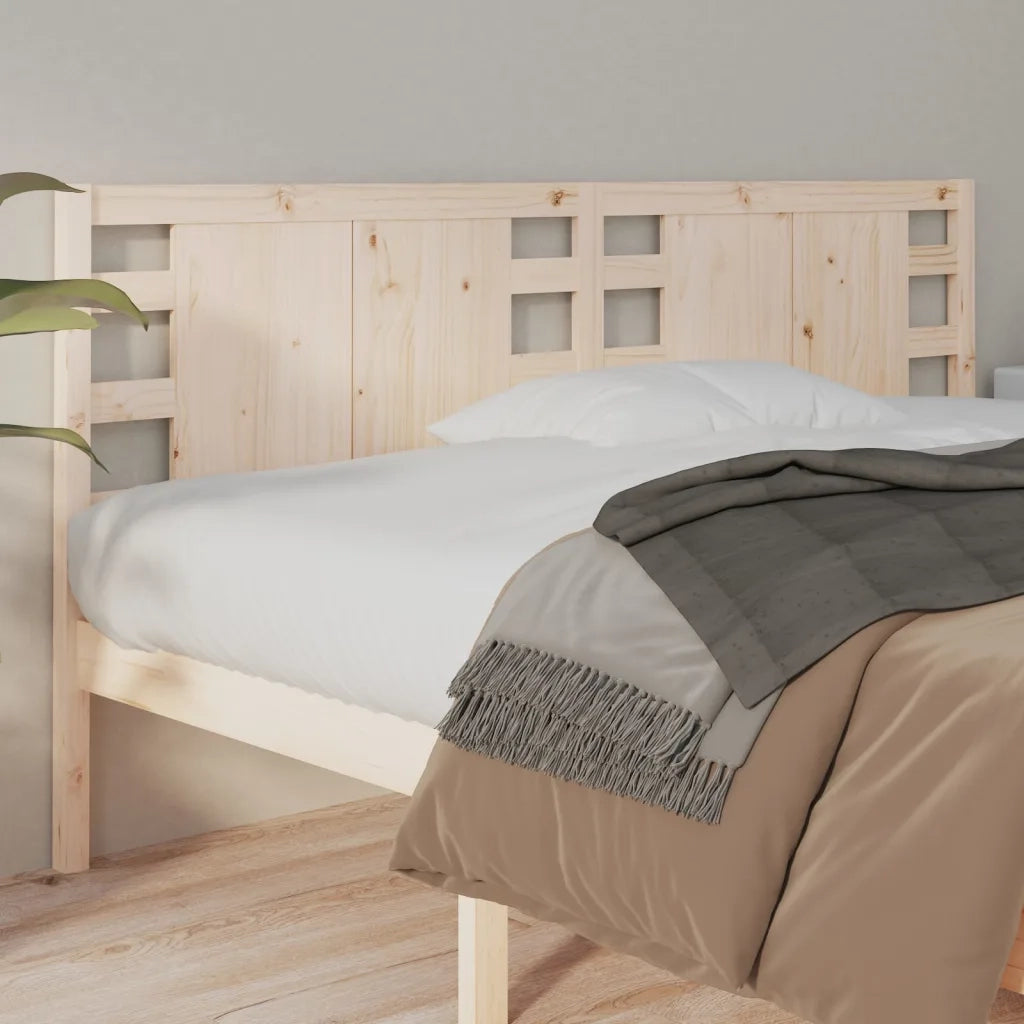 Testiera per Letto 141x4x100 cm in Legno Massello di Pino 818765