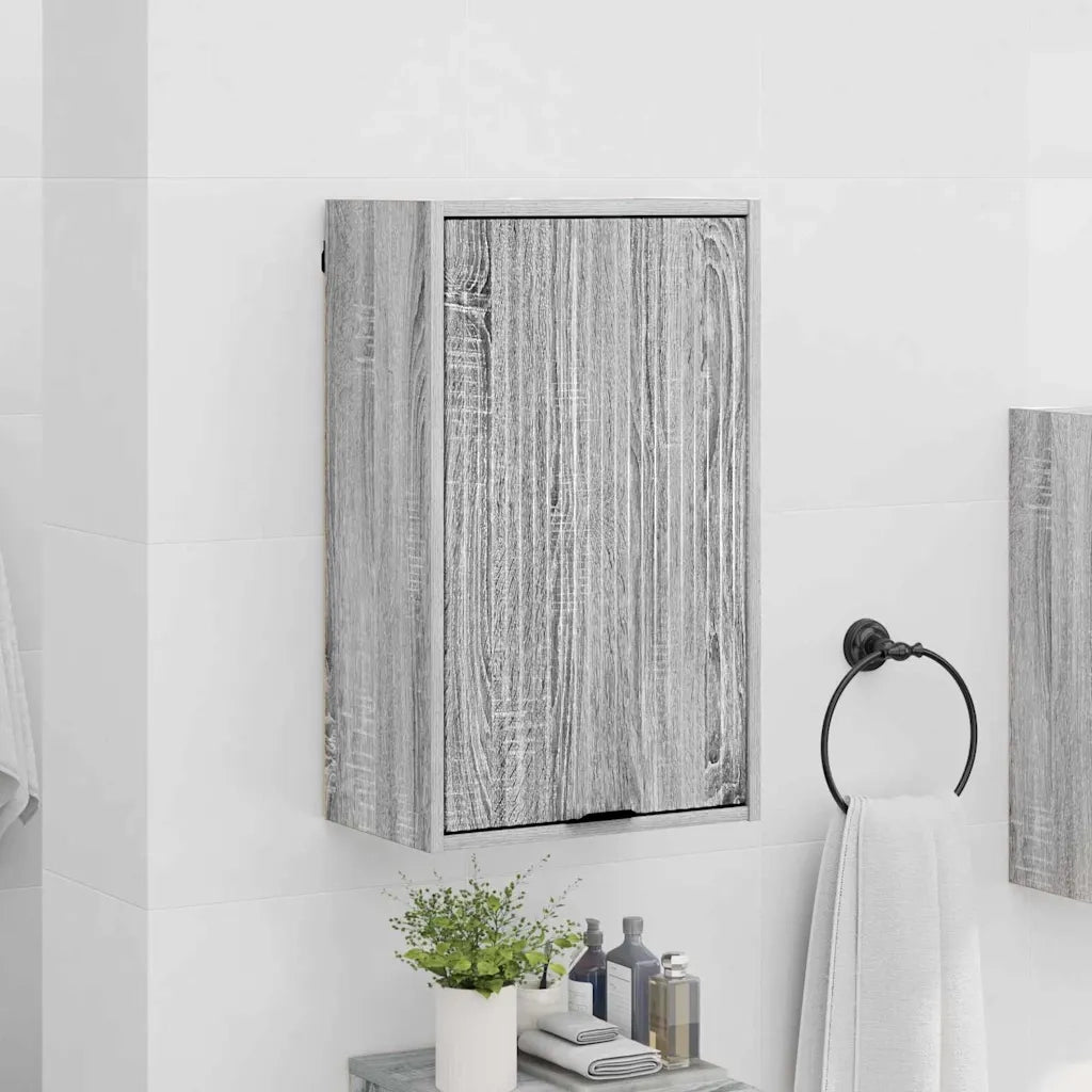 Mobile da Bagno | Armadio da bagno con porta Grigio Sonoma 39 x 23,5 x 65 cm