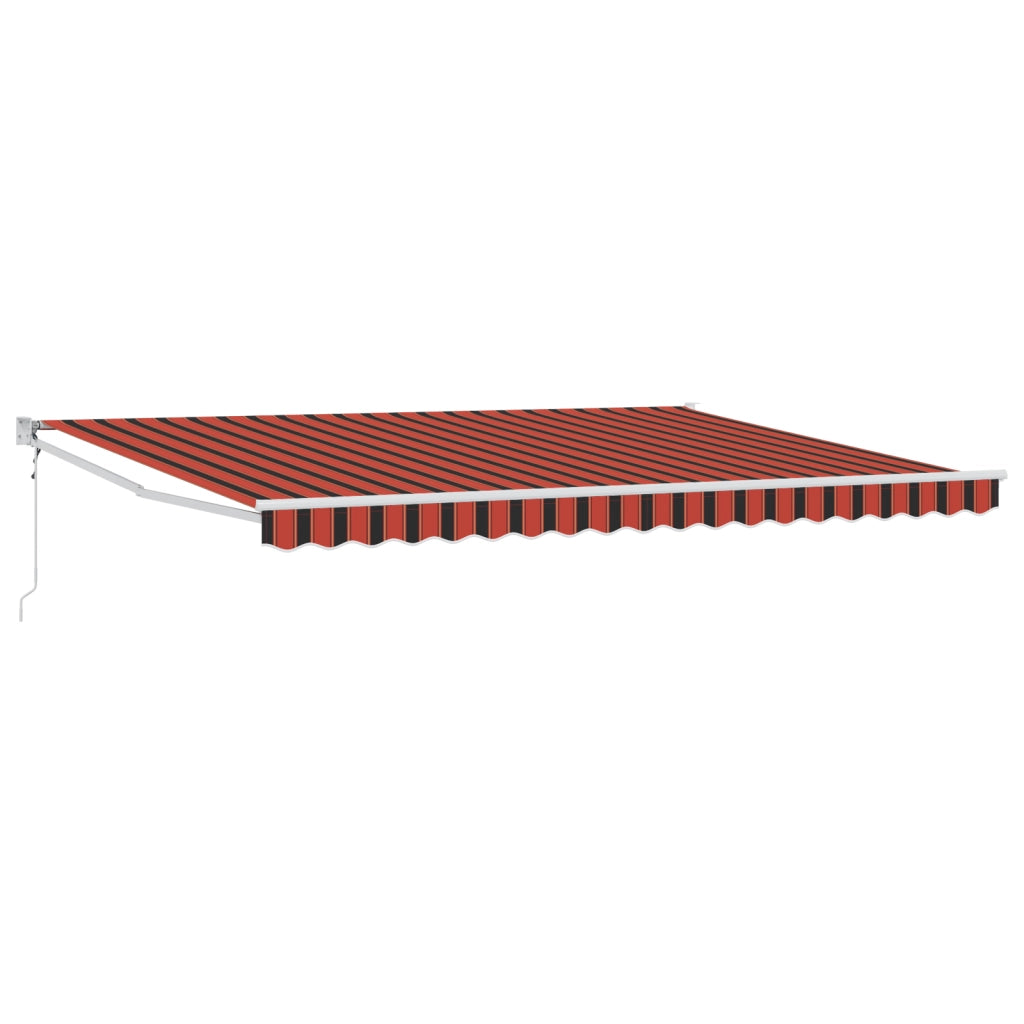 Tenda retrattile automatica arancione e marrone 450x300 cm