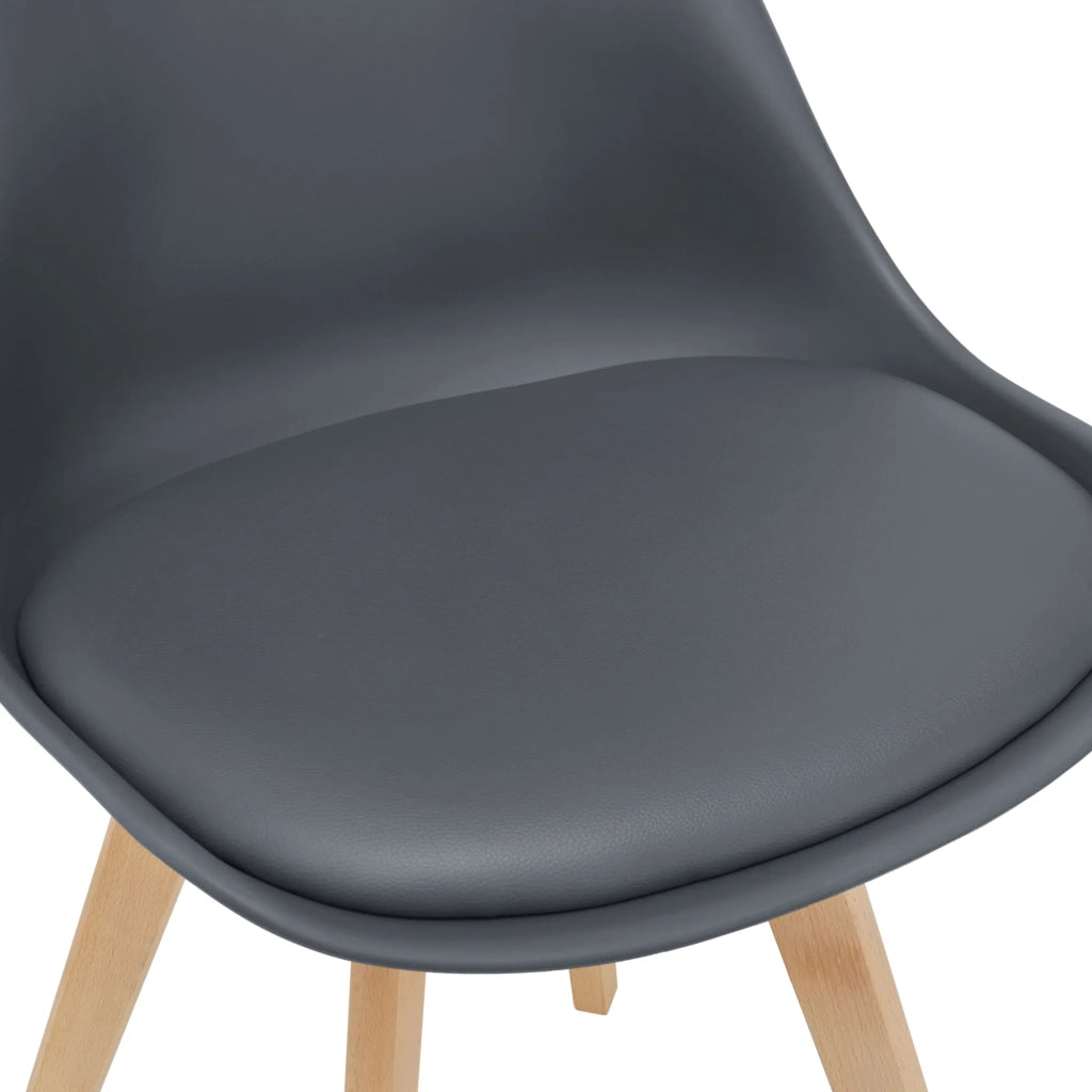 Set di 4 sedie da pranzo in similpelle color faggio grigio 03_0006763