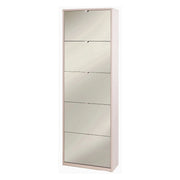 Scarpiera 5 Ante Specchio P29 Kit Olmo Chiaro cm 63x29x190h - Sarmog